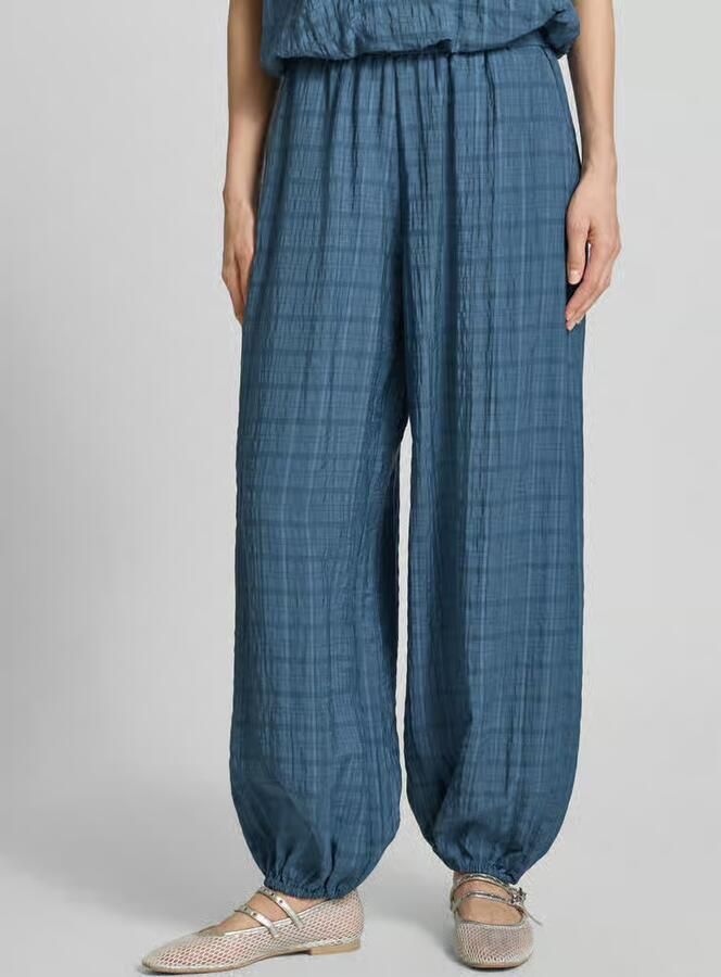 Jake*s Casual Stoffen broek met elastische band - Foto 3
