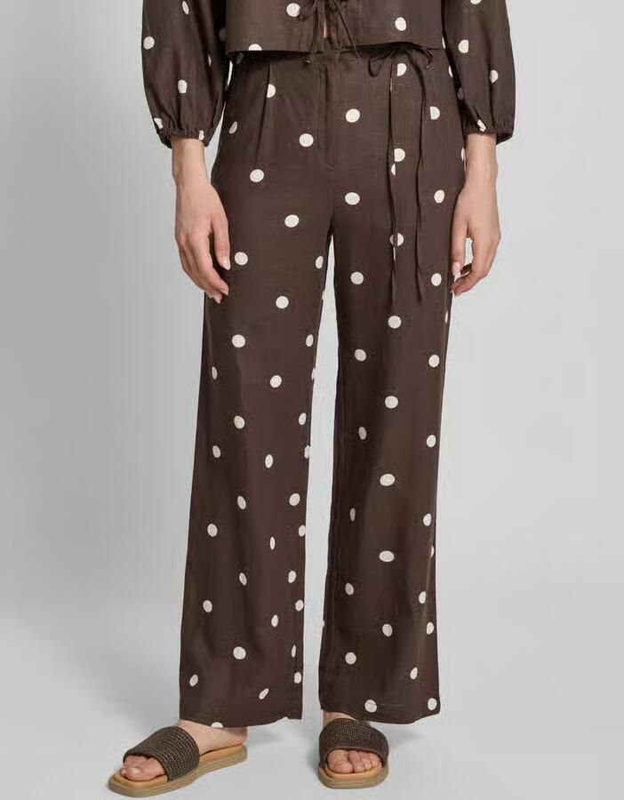 Jake*s Casual Stoffen broek met Strikdetail - Foto 3