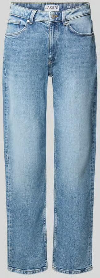 Jake*s Casual straight fit jeans van katoenmix