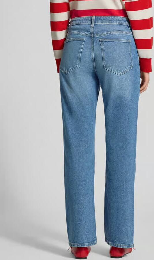 Jake*s Casual Straight Fit Jeans van katoenmix