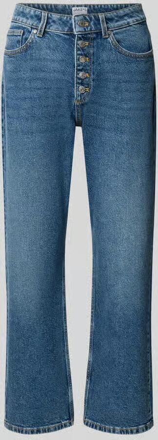 Jake*s Casual straight fit jeans van katoenmix model 'X076'