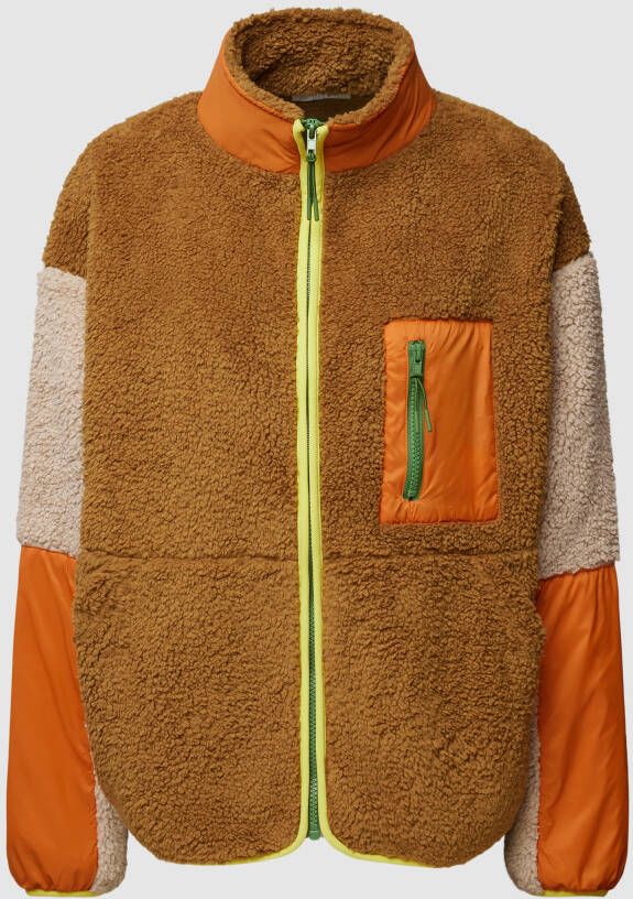 Jake*s Casual Sweatjack met teddybont