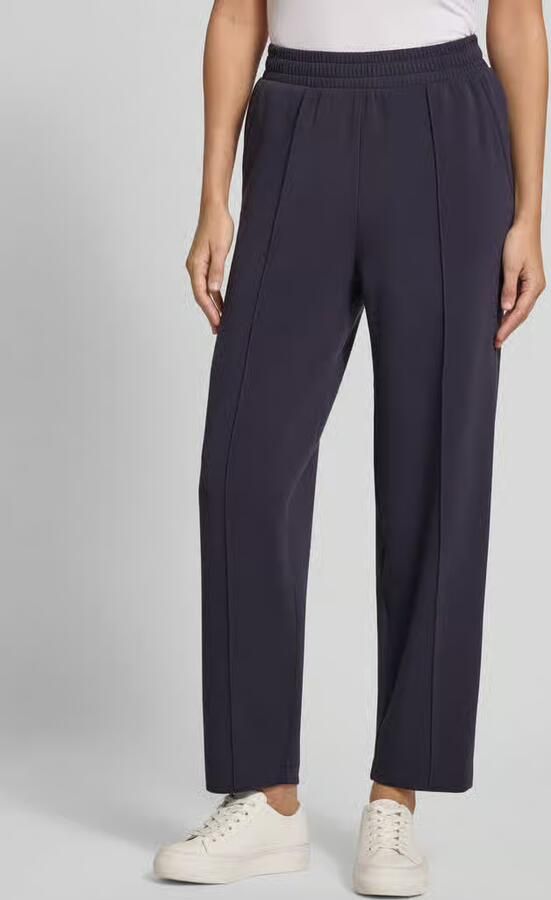Jake*s Casual Sweatpants met elastische band en lengtenaden