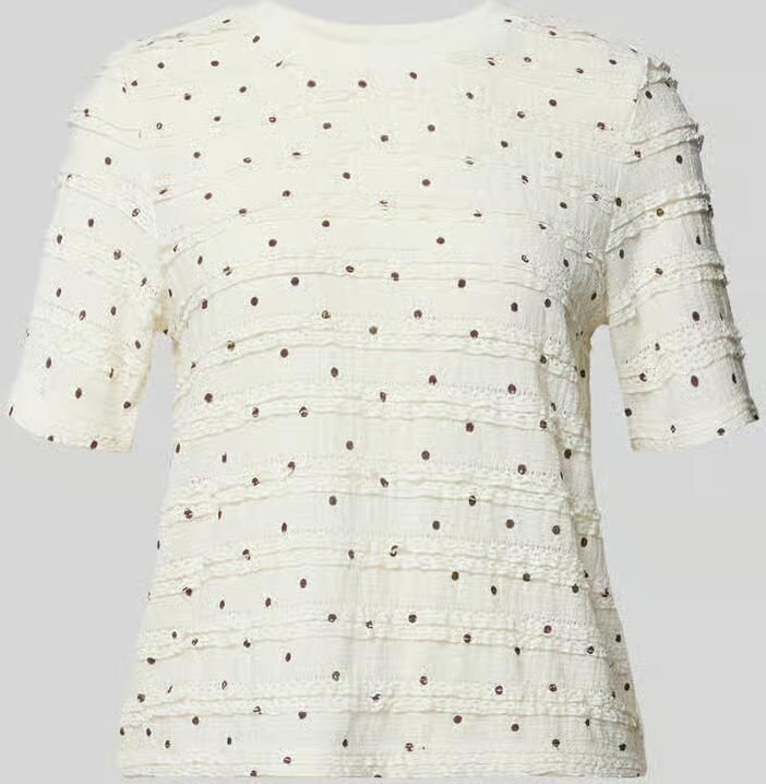 Jake*s Casual T-shirt in all-over look met ronde hals - Foto 2