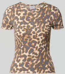 Jake*s Casual T-shirt met dierenprint en ronde hals