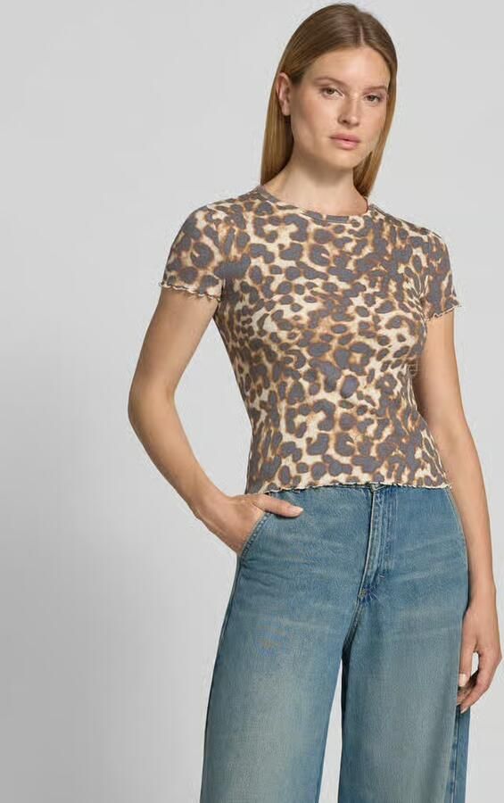 Jake*s Casual T-shirt met dierenprint en ronde hals - Foto 2