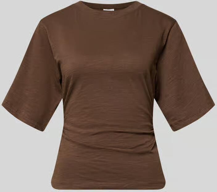 Jake*s Casual T-shirt met 1 2-mouwen en plooitjes - Foto 2