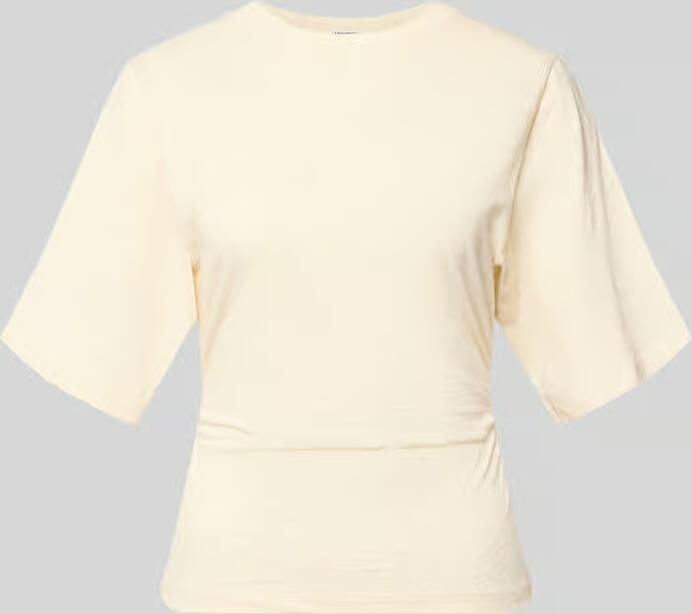 Jake*s Casual T-shirt met 1 2-mouwen en plooitjes - Foto 2