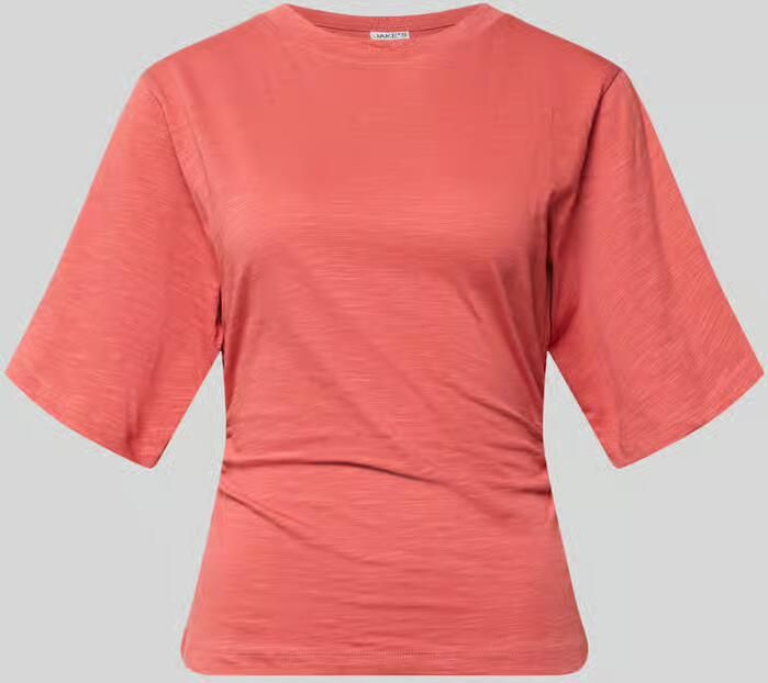 Jake*s Casual T-shirt met 1 2-mouwen en plooitjes - Foto 2