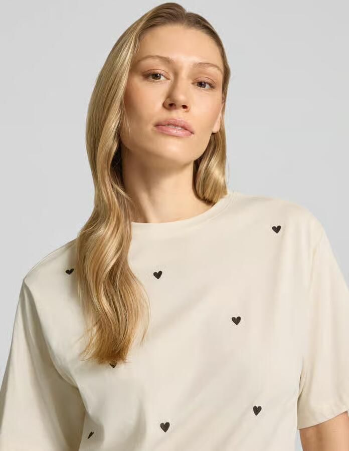 Jake*s Casual T-shirt met 1 2-mouwen