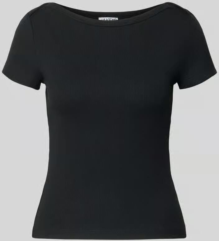 Jake*s Casual T-shirt met boothals - Foto 2