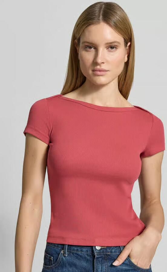 Jake*s Casual T-shirt met boothals