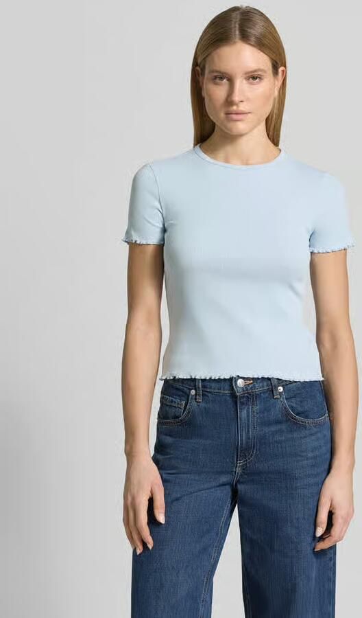 Jake*s Casual T-shirt met golvende zoom - Foto 2