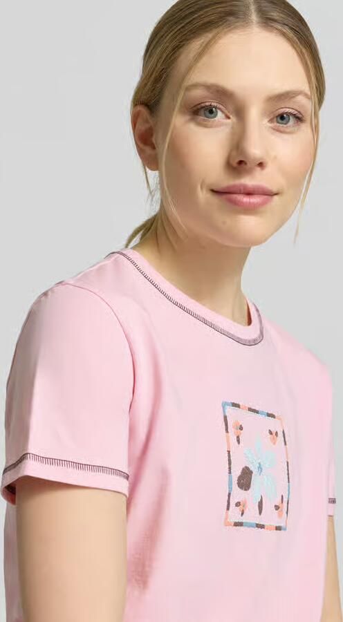Jake*s Casual T-shirt met motief en ronde hals
