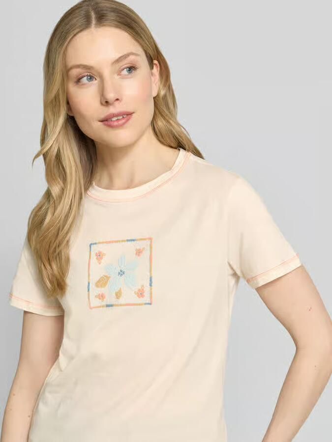 Jake*s Casual T-shirt met motief en ronde hals