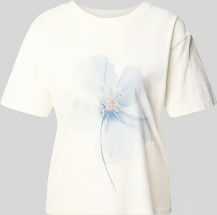 Jake*s Casual T-shirt met motiefprint en ronde hals - Foto 2