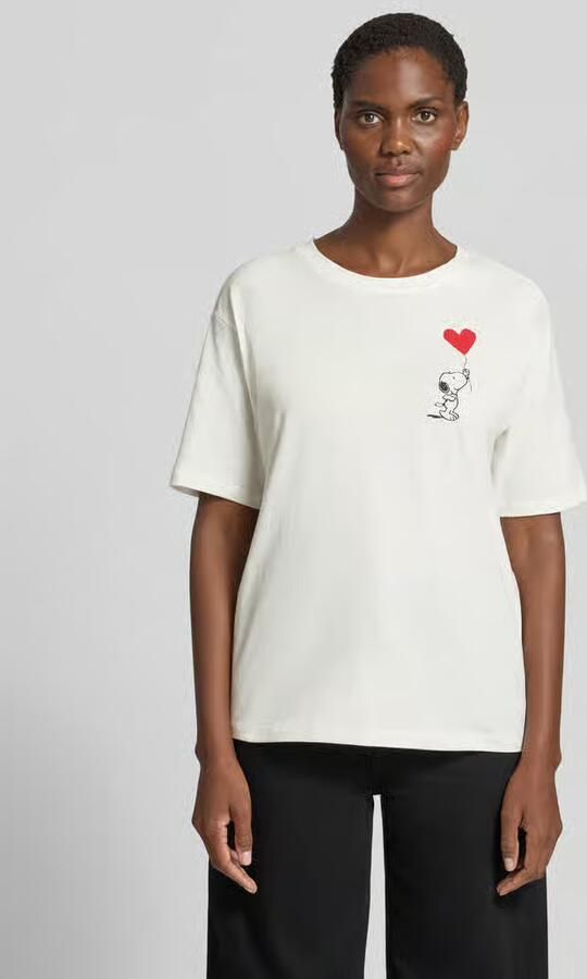Jake*s Casual T-shirt met motiefprint en ronde hals - Foto 3
