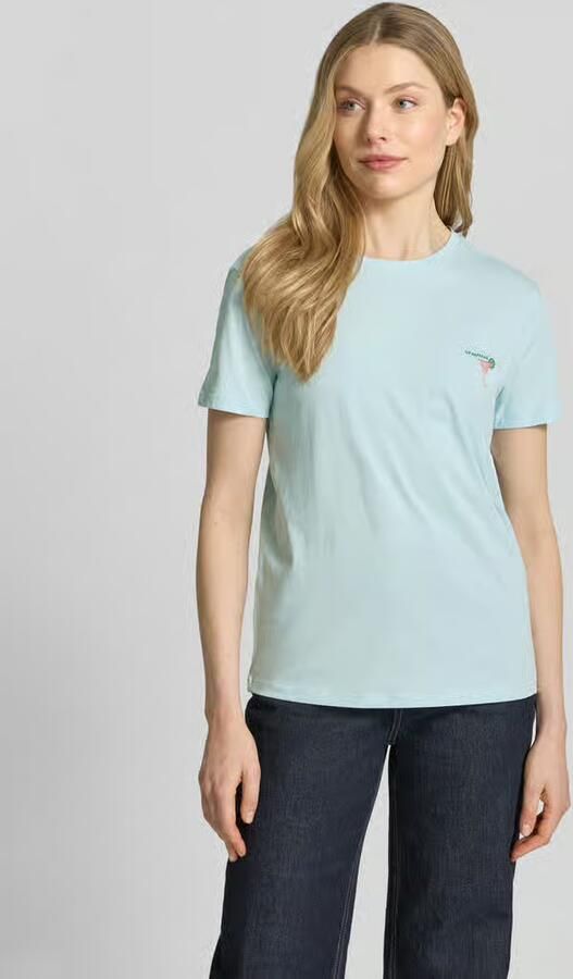 Jake*s Casual T-shirt met motiefstitching - Foto 3