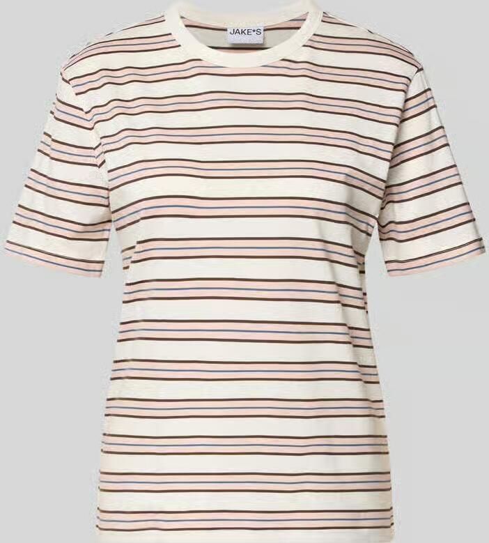 Jake*s Casual T-shirt met ronde hals - Foto 2