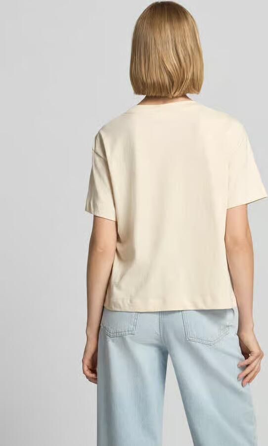 Jake*s Casual T-shirt met stitchings en ronde hals - Foto 2