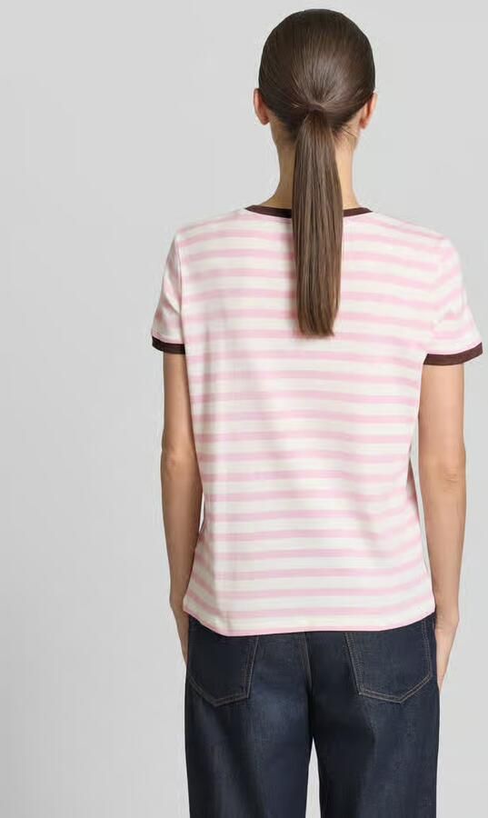 Jake*s Casual T-shirt met streepmotief en ronde hals - Foto 2