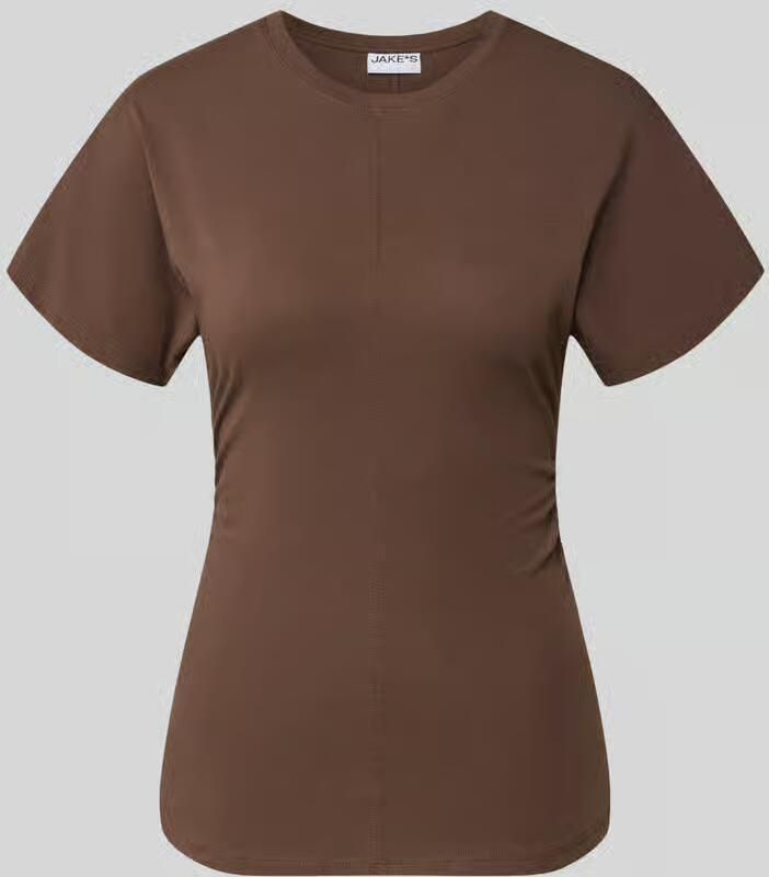 Jake*s Casual T-shirt van katoen met ronde hals - Foto 3
