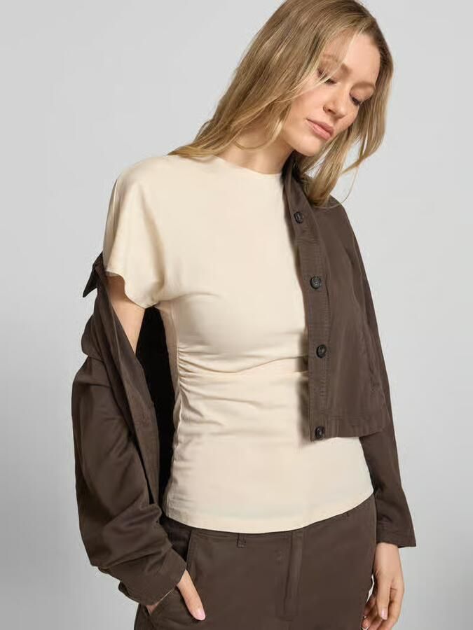 Jake*s Casual T-shirt van katoen met ronde hals