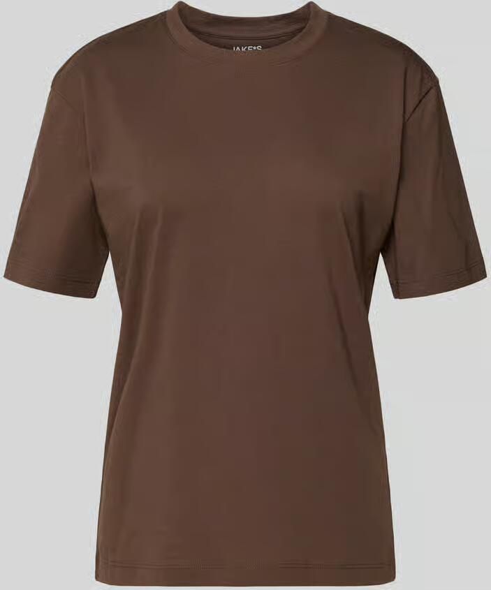 Jake*s Casual T-shirt van katoen met ronde hals - Foto 2