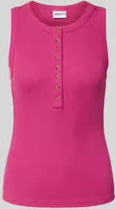 Jake*s Casual Tanktop met knoopsluiting