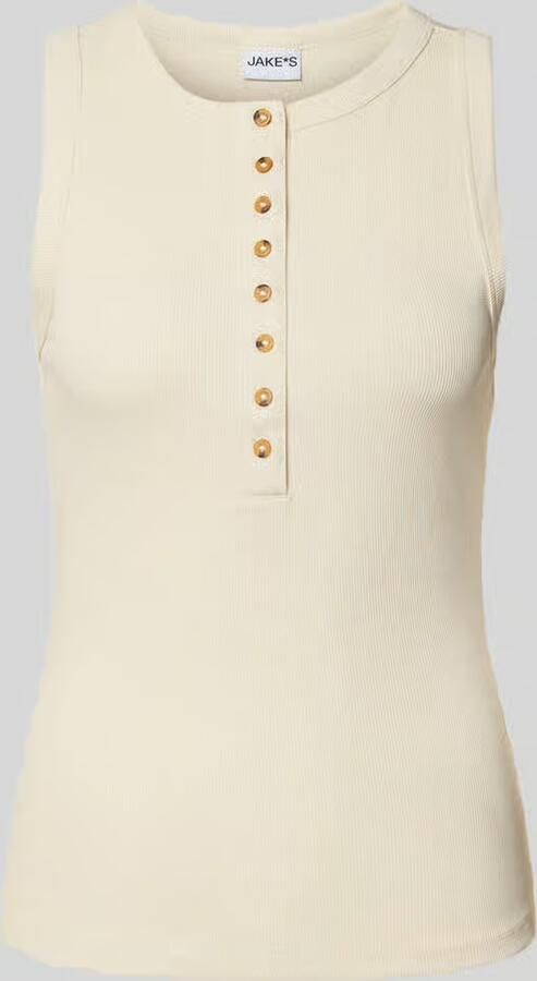 Jake*s Casual Tanktop met knoopsluiting - Foto 2