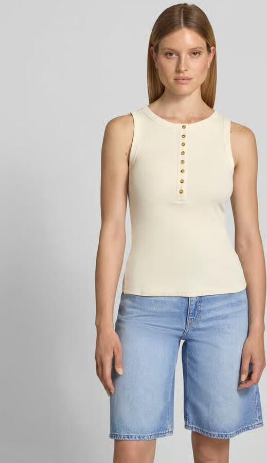 Jake*s Casual Tanktop met knoopsluiting - Foto 2