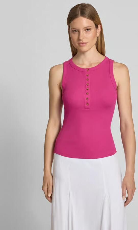 Jake*s Casual Tanktop met knoopsluiting - Foto 2