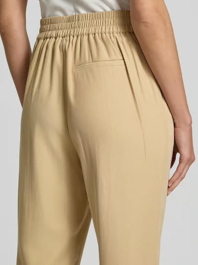 Jake*s Casual Tapered fit stoffen broek met bandplooien - Foto 2