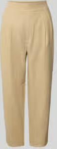 Jake*s Casual Tapered fit stoffen broek met bandplooien