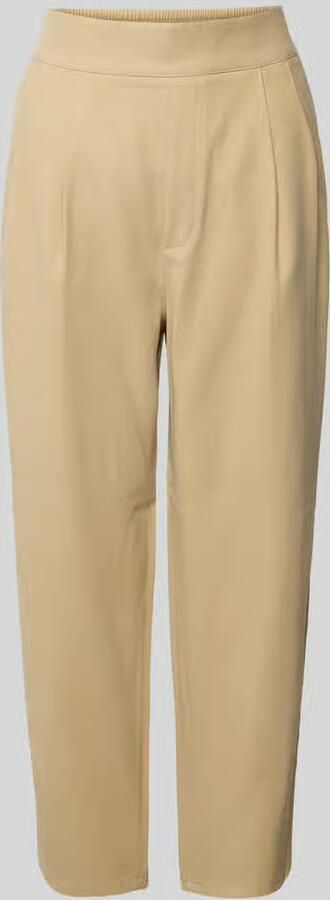 Jake*s Casual Tapered fit stoffen broek met bandplooien - Foto 3