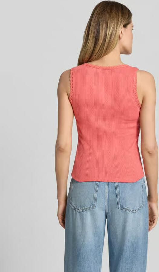 Jake*s Casual Top met bandjes met ronde hals en knoopsluiting