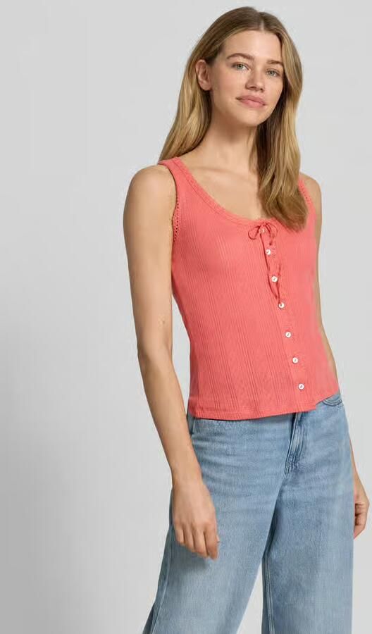 Jake*s Casual Top met bandjes met ronde hals en knoopsluiting - Foto 4