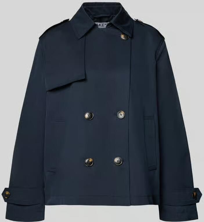 Jake*s Casual Trenchcoat in kort design met katoen - Foto 2