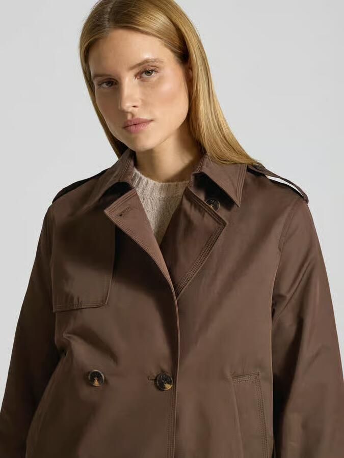 Jake*s Casual Trenchcoat in kort design met katoen - Foto 2
