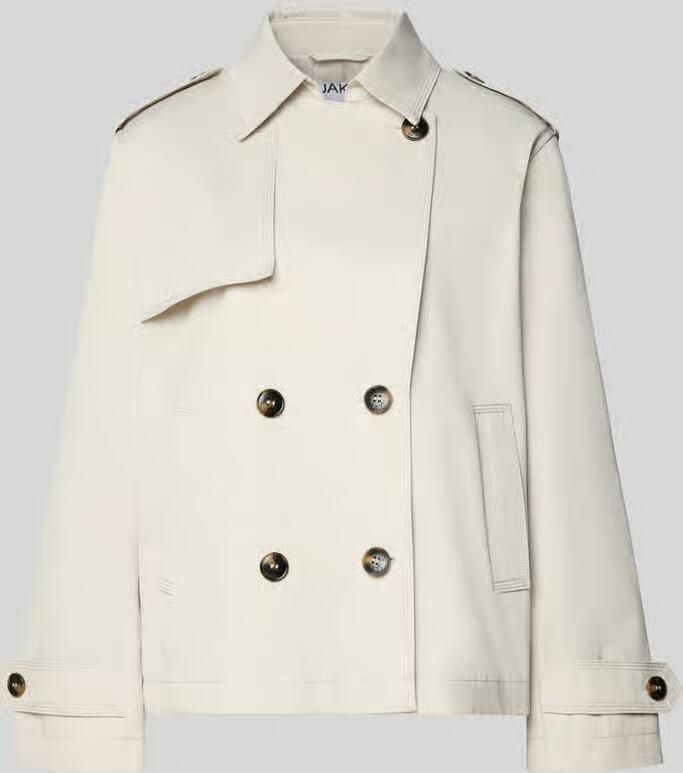 Jake*s Casual Trenchcoat in kort design met katoen - Foto 2