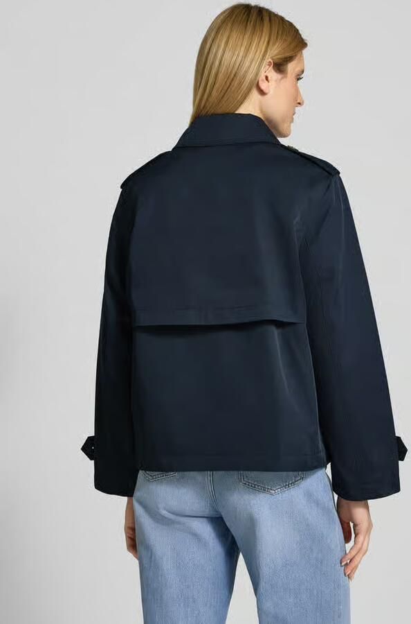 Jake*s Casual Trenchcoat in kort design met katoen - Foto 3