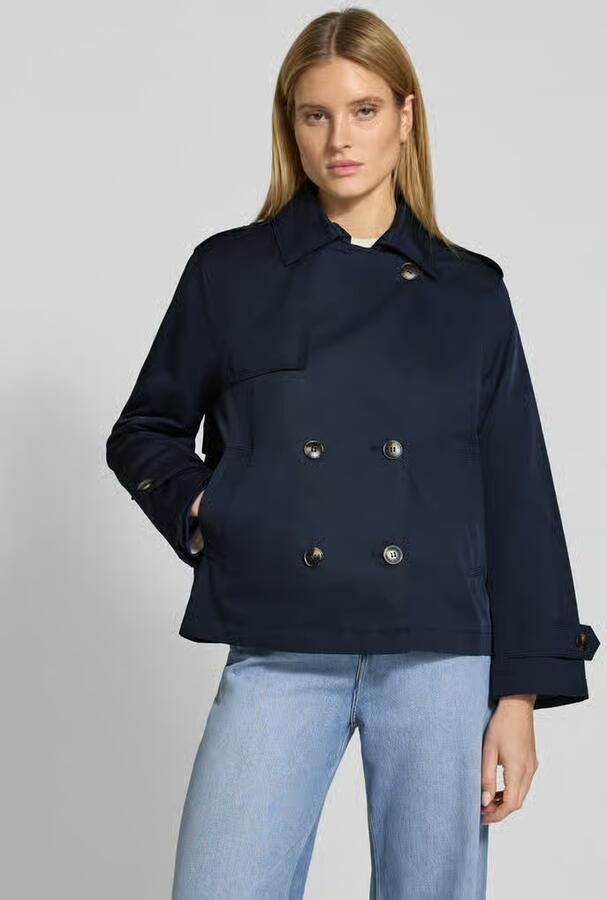 Jake*s Casual Trenchcoat in kort design met katoen - Foto 2