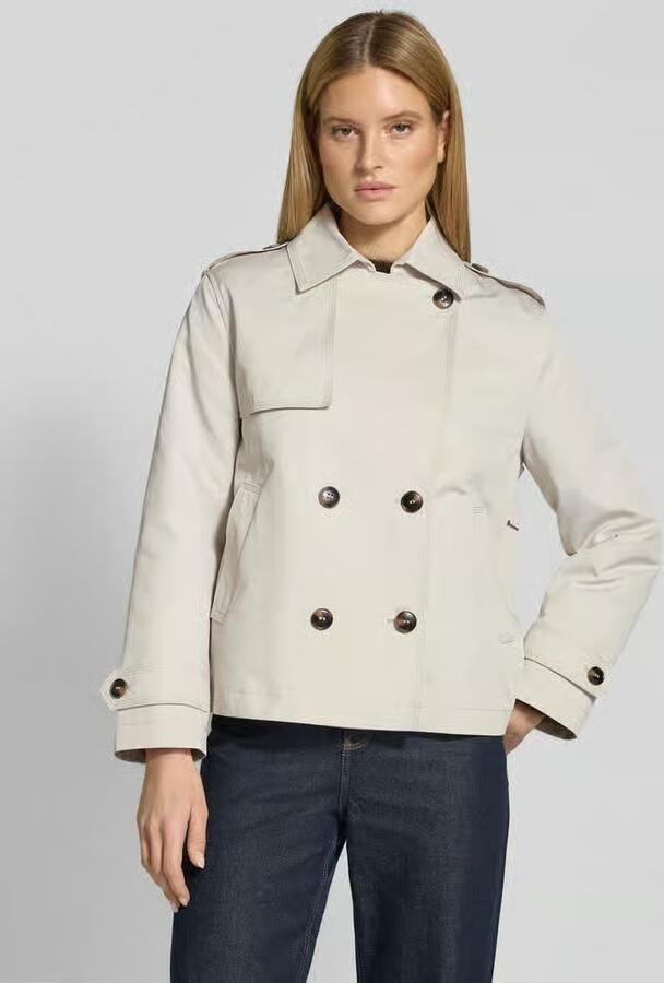 Jake*s Casual Trenchcoat in kort design met katoen - Foto 2