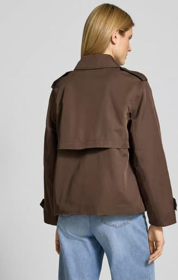 Jake*s Casual Trenchcoat in kort design met katoen