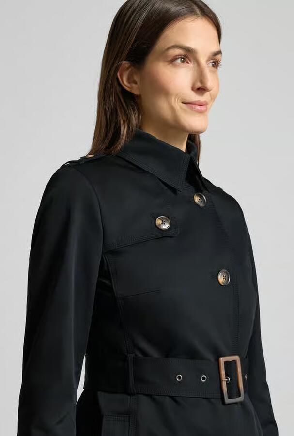 Jake*s Casual Trenchcoat met stoffen riem