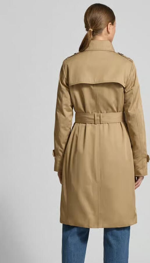 Jake*s Casual Trenchcoat met stoffen riem