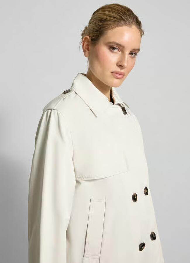 Jake*s Casual Trenchcoat met strookzakken
