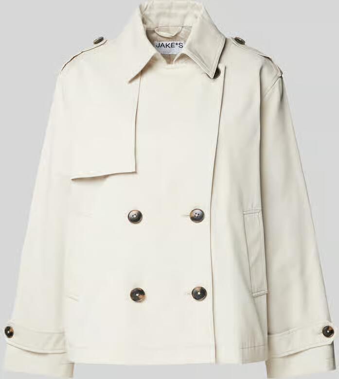 Jake*s Casual Trenchcoat met strookzakken - Foto 2
