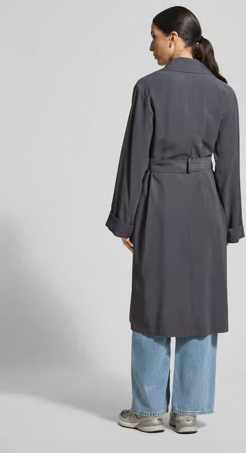 Jake*s Casual Trenchcoat van Viscosemix met Strikceintuur