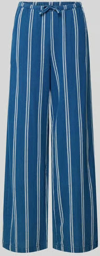 Jake*s Casual wide leg broek met elastische band en trekkoord - Foto 2